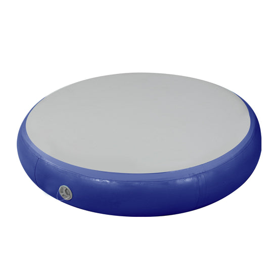 Powertrain 1m Air Track Spot Round Inflatable Tumbling Mat - Dark Blue