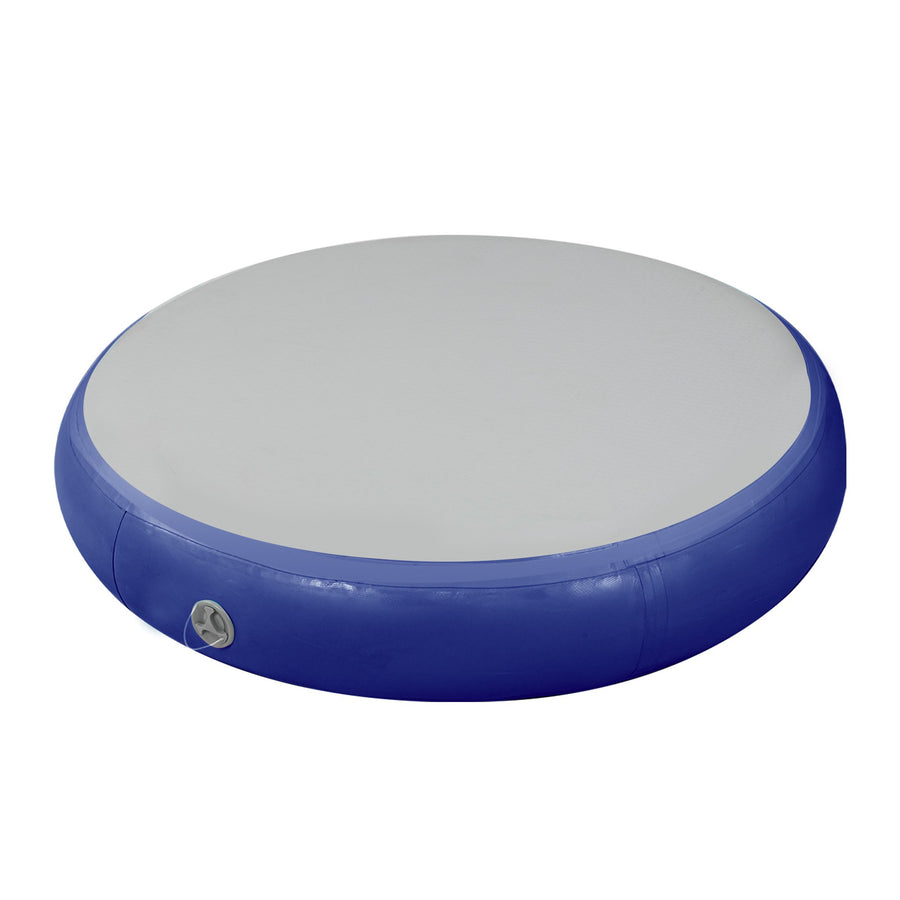 Powertrain 1m Air Track Spot Round Inflatable Tumbling Mat - Dark Blue