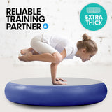 Powertrain 1m Air Track Spot Round Inflatable Tumbling Mat - Dark Blue