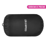 Powertrain Inflatable Air Barrel Exercise Roller 120cm x 75cm - Black - Front View