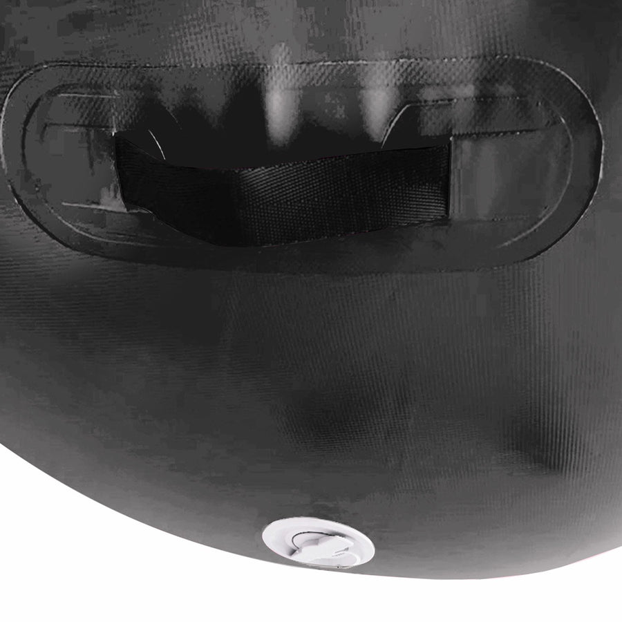 Powertrain Inflatable Air Barrel Exercise Roller 120cm x 75cm - Black