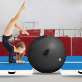 Powertrain Inflatable Air Barrel Exercise Roller 120cm x 75cm - Black - Close-Up Angle