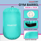 Powertrain Inflatable Air Barrel Exercise Roller 120cm x 75cm - Green - Low Angle