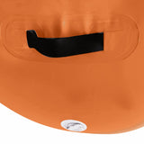 Powertrain Inflatable Air Barrel Exercise Roller 120cm x 75cm - Orange - 45-Degree Angle