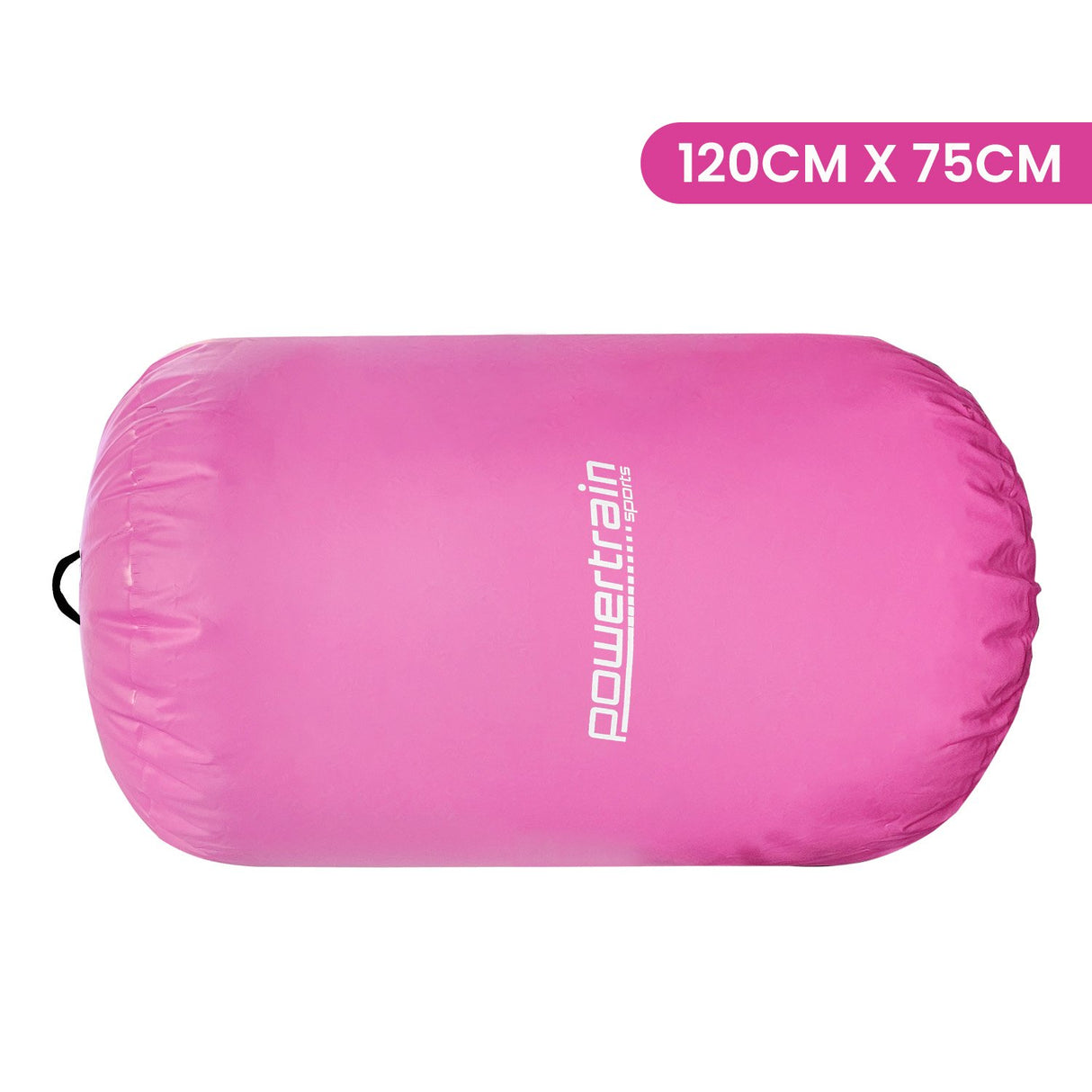 Powertrain Inflatable Air Barrel Exercise Roller 120cm x 75cm - Pink