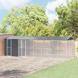 Bird Cage Anthracite 860 x 310 x 247 cm Galvanised Steel - Front View