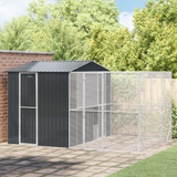 Bird Cage Anthracite 425 x 304 x 247 cm Galvanised Steel - Front View