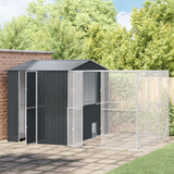 Bird Cage Anthracite 425 x 304 x 247 cm Galvanised Steel - Side View