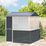 Bird Cage Anthracite 215 x 209 x 230 cm Galvanised Steel - Front View