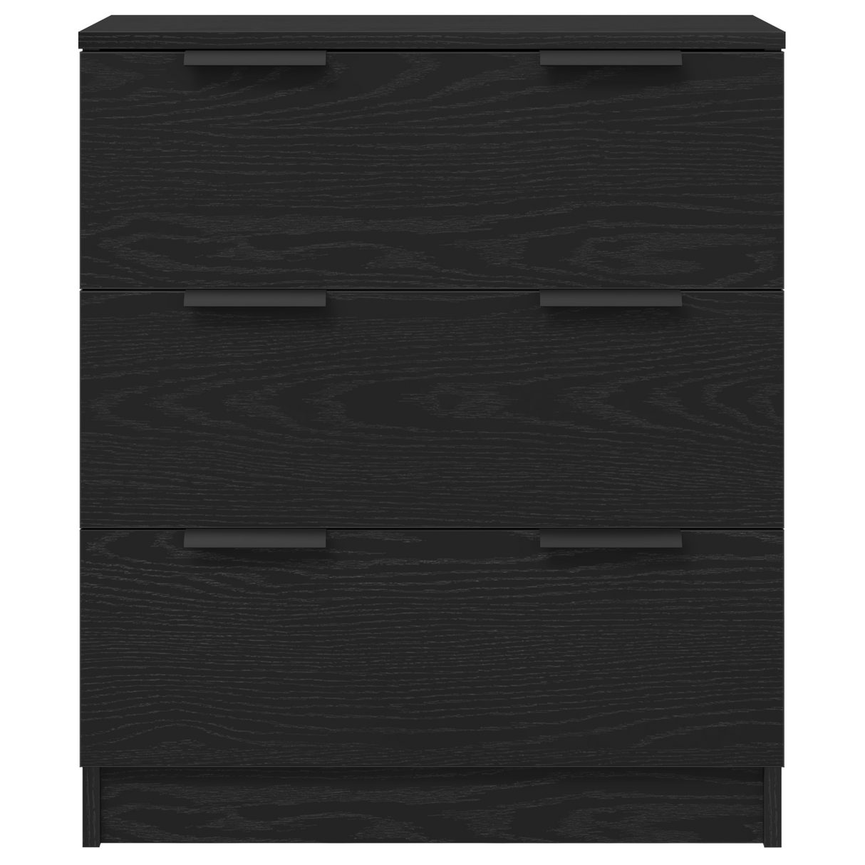 Sideboard 3 pcs Black Oak 180 x 30 x 70 cm Engineered Wood