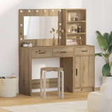 Dressing Table 2 pcs Brown 78,5 x 41 x 135 cm Engineered Wood