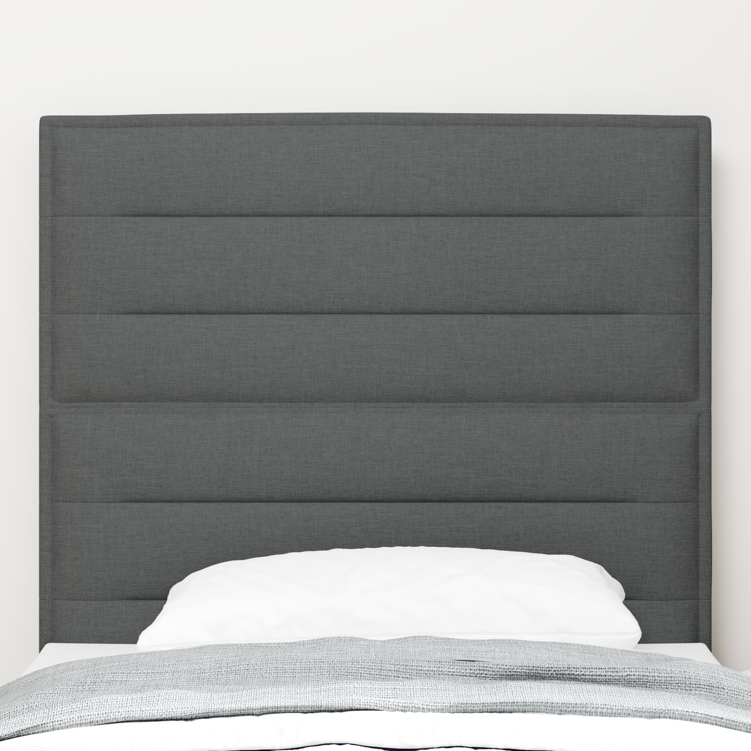 Headboard Dark Grey 80 cm Fabric