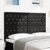 Headboard Black 160 cm Velvet