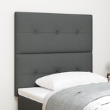 Height-Adjustable Headboard Dark Grey 80 cm Fabric