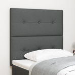 Height-Adjustable Headboard Dark Grey 80 cm Fabric