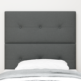 Height-Adjustable Headboard Dark Grey 80 cm Fabric - Side View