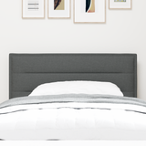 LED Headboard with LED Strip Lights Dark Grey 100 cm Polyester - Side View