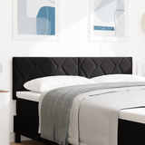 LED Headboard Black 144 cm Faux Leather