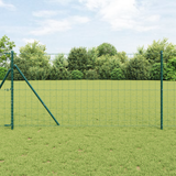 Euro Fence Ground Fix 10 x 1,2 m PVC-Coated Steel Green Mesh - Side View