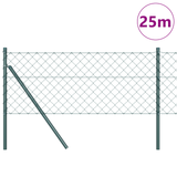 Chainlink Fence Ground Fix 0,8 x 25 m PVC-Coated Steel Green