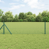 Welded Wire Fence Ground Fix 10 x 0,5 m PVC-Coated Steel Green