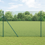 Welded Wire Fence Ground Fix 10 x 1,5 m PVC-Coated Steel Green - Side View