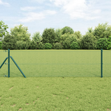 Welded Wire Fence Ground Fix 25 x 0,5 m PVC-Coated Steel Green