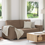 Loveseat Sofa Cappuccino 180 cm Faux Leather