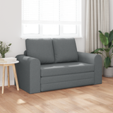 Sofa Bed 60cm Dark Grey Fabric - Side View