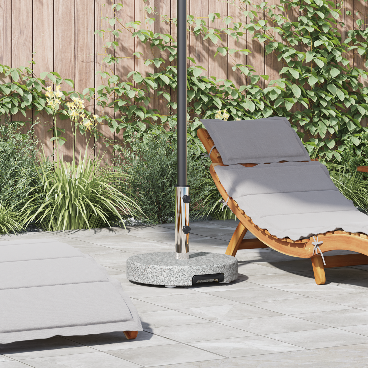 Parasol Base Grey ?45 x 37.5 cm Granite