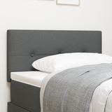 Height-Adjustable Headboard Dark Grey 100 cm Fabric - Front View