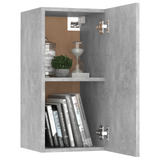 TV Cabinets 2 pcs Concrete Grey 30.5x30x60 cm Engineered Wood - Side View