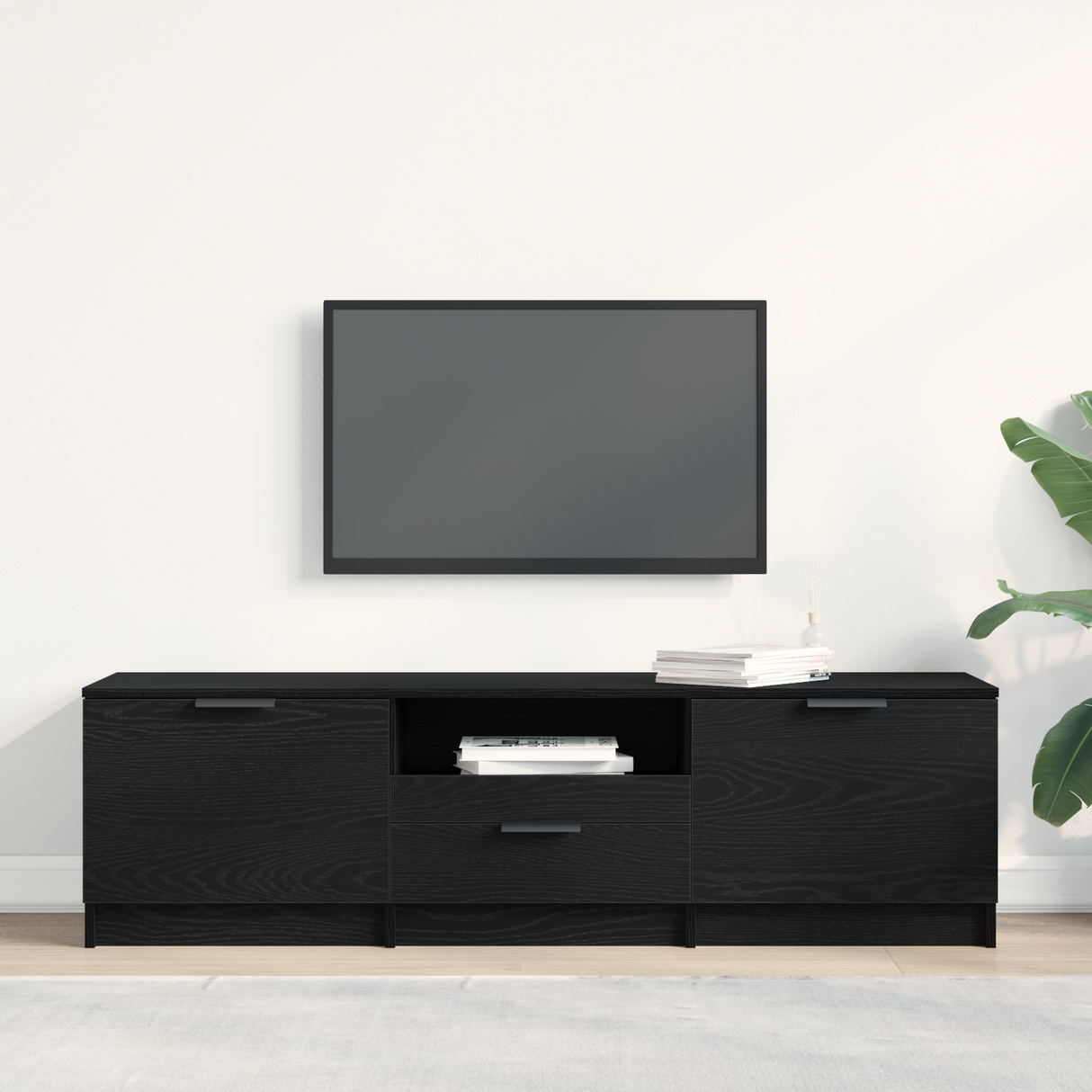 TV Cabinet with Drawer 140 x 35 x 40 cm Engineered Wood
