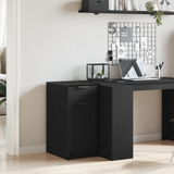 Office Cabinet Black Oak 33 x 50 x 75 cm Engineered Wood - Top-Down View