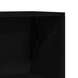 Bookshelf Black Oak 60 x 24 x 176 cm Engineered Wood - Low Angle