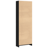 Bookshelf Black Oak 60 x 24 x 176 cm Engineered Wood - Close-Up Angle