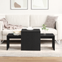 Nesting Tables Black Oak 100 x 48 x 40 cm Engineered Wood