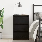 Bedside Cabinet Black Oak 40 x 35 x 62,5 cm Engineered Wood - Top-Down View