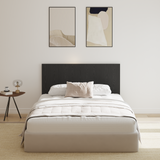 Bed Headboard Black Oak 160 x 1.5 x 80.5 cm Engineered Wood - Side View