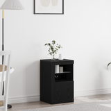 LED Sideboard Black Oak 41 x 37 x 67 cm Engineered Wood - Top-Down View