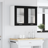 Hanging Cabinet Lyon Black Oak 80 x 31 x 60 cm Engineered Wood - Top-Down View