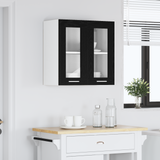 Hanging Cabinet Black Oak 60 x 31 x 60 cm Engineered Wood - Top-Down View
