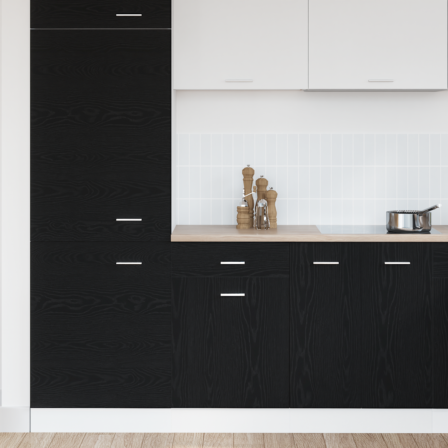 Hanging Cabinet Black Oak 50 x 46 x 81,5 cm Engineered Wood