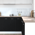 Hanging Cabinet Black Oak 75,5 x 75,5 x 80,5 cm Engineered Wood