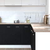 Hanging Cabinet Black Oak 75,5 x 75,5 x 80,5 cm Engineered Wood - Top-Down View