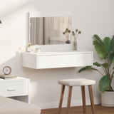 Dressing Table White 83 x 40 x 70 cm Engineered Wood - Side View
