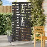 Privacy Screen 100 x 50 x 180 cm Steel Black