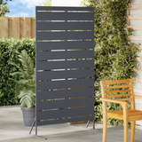 Privacy Screen 100 x 50 x 180 cm Steel Anthracite - Front View