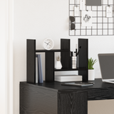 Desk Organiser Black Oak 50 x 15,5 x 35,5 cm Engineered Wood