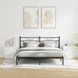 Bedside Cabinet 2 pcs White 44 x 34,5 x 45 cm Engineered Wood - Top-Down View